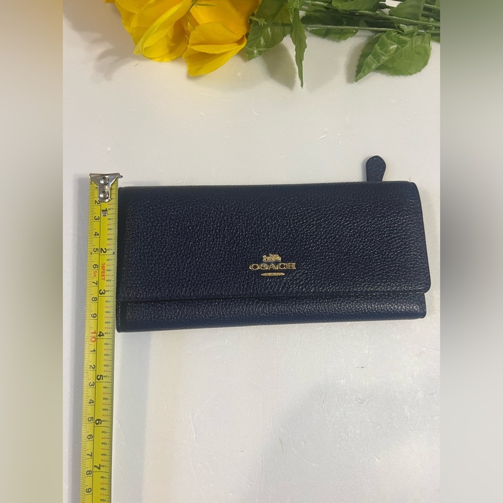 Coach Black Key Card Holder Leather Accessory - Picture 1 of 11